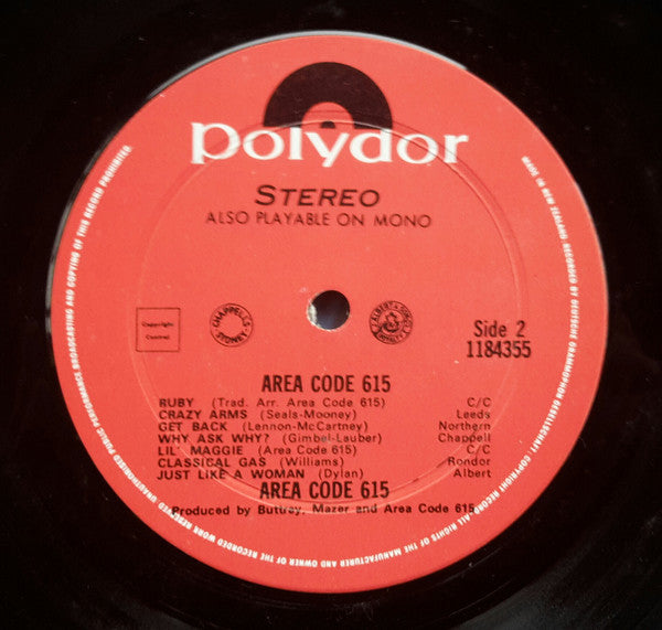 Area Code 615 : Area Code 615 (LP, Album)