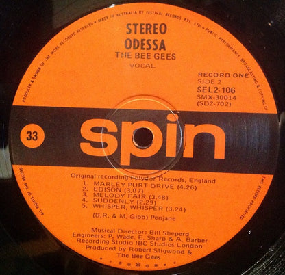 Bee Gees : Odessa (2xLP, Album, Gat)