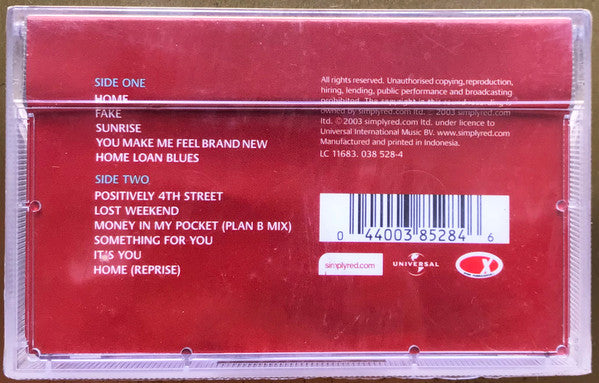 Simply Red : Home (Cass, Album)