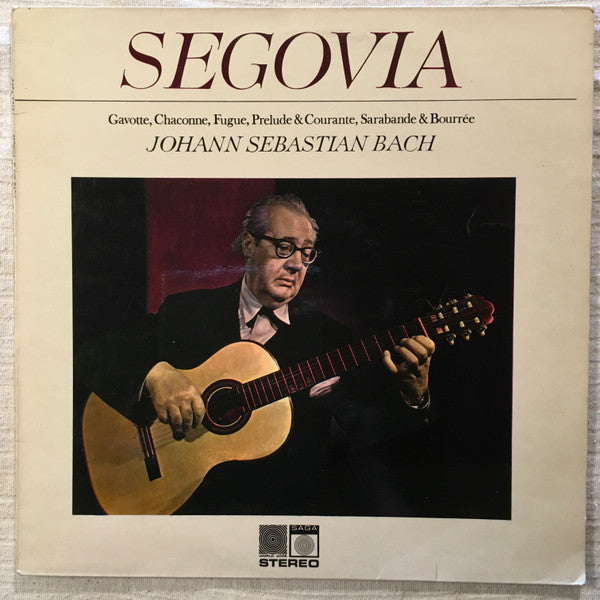 Andrés Segovia, Johann Sebastian Bach : Segovia Plays Bach (LP)
