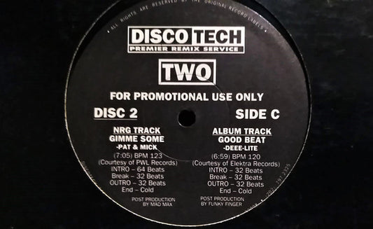 Various : DiscoTech Two (2x12", Comp, Promo)