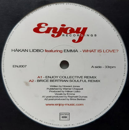 Håkan Lidbo Featuring Emma Holmgren : What Is Love? (12")