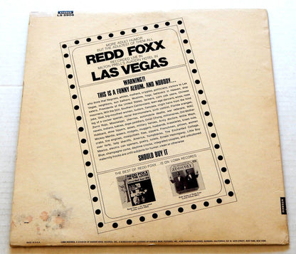 Redd Foxx : "Live" Las Vegas (LP, Album)