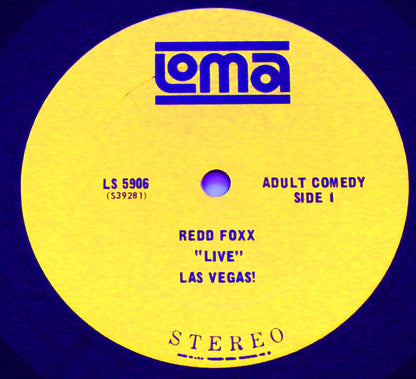 Redd Foxx : "Live" Las Vegas (LP, Album)