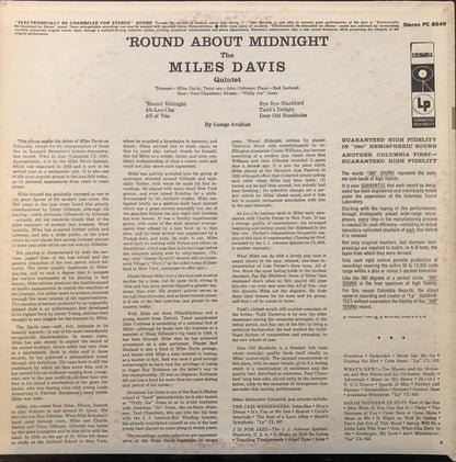 Miles Davis : 'Round About Midnight (LP, Album, RE)