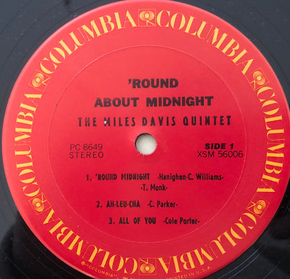 Miles Davis : 'Round About Midnight (LP, Album, RE)