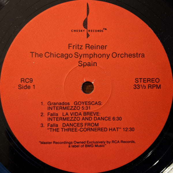 Fritz Reiner, Chicago Symphony Orchestra : Spain (LP)
