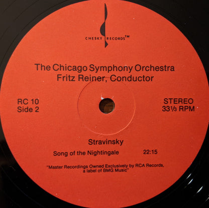 Sergei Prokofiev / Igor Stravinsky, Chicago Symphony Orchestra, Fritz Reiner : Lieutenant Kije / Song Of The Nightingale (LP, RE)