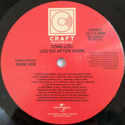 Tone Lōc* : Loc'ed After Dark (LP, Album, RE)
