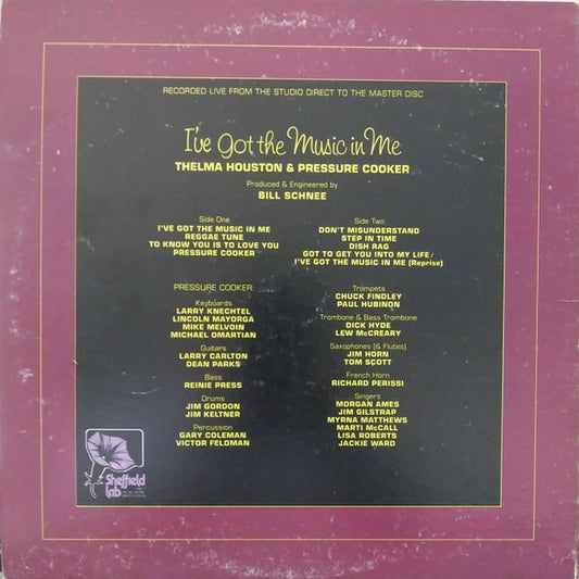 Thelma Houston & Pressure Cooker : I've Got The Music In Me (LP, Album, Ltd, Dir)