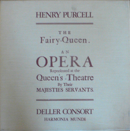 Henry Purcell - Deller Consort : The Fairy-Queen (3xLP + Box, Dis)