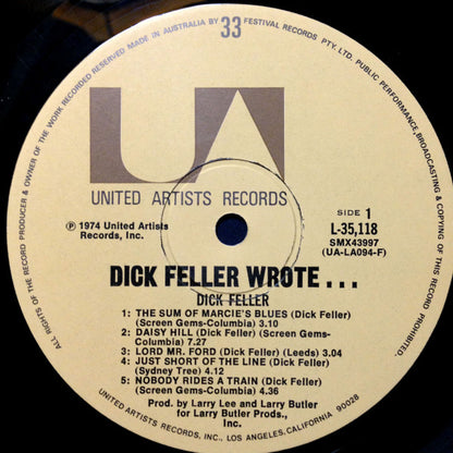 Dick Feller : Dick Feller Wrote... (LP, Album)
