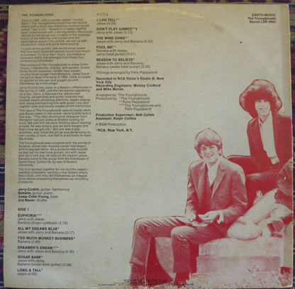 The Youngbloods : Earth Music (LP, Album, RE)