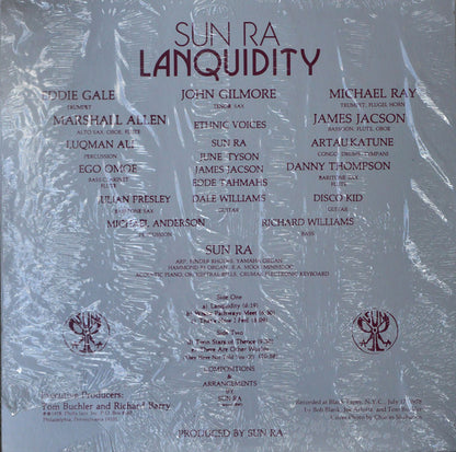 Sun Ra : Lanquidity (LP, Album, Ltd, RE, Red)