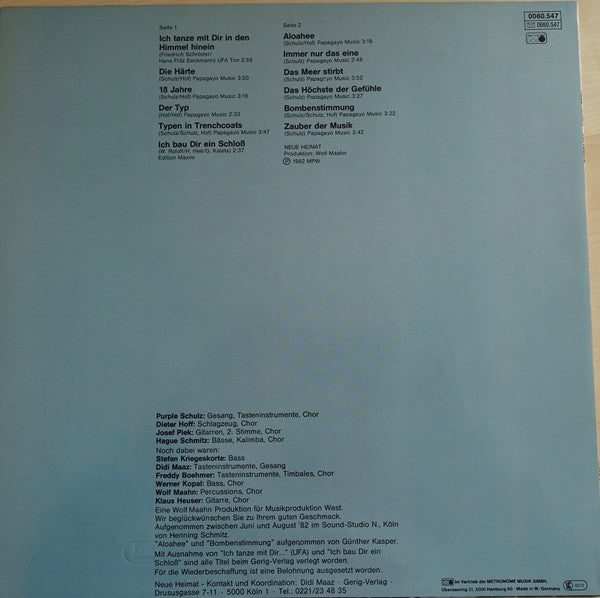 Neue Heimat : Die Härte (LP, Album)