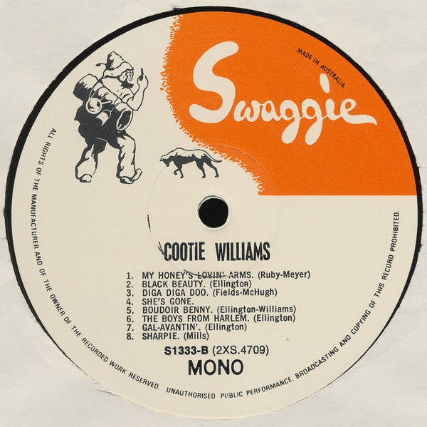 Cootie Williams : The Boys From Harlem (LP, Comp, Mono, RE)
