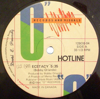 Hotline (2) / Malibu (2) : Ecstacy / Pleasure (12")