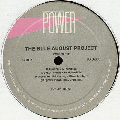 The Blue August Project : Oxygen (12")