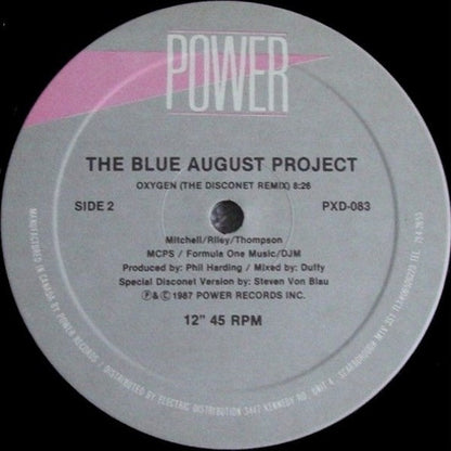 The Blue August Project : Oxygen (12")