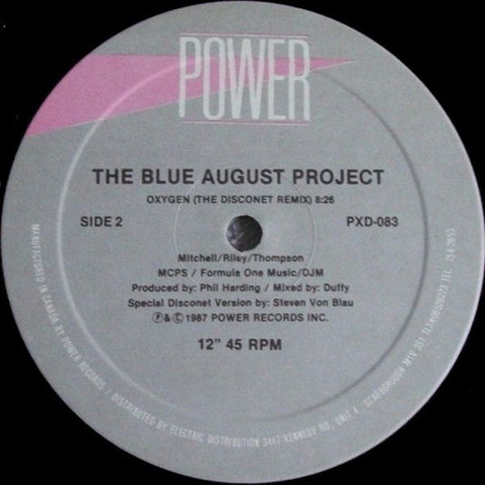 The Blue August Project : Oxygen (12")