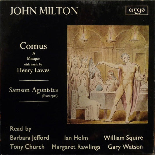 John Milton (2), Henry Lawes, Barbara Jefford, Ian Holm, William Squire, Tony Church, Margaret Rawlings, Gary Watson (2) : Comus / Samson Agonistes (2xLP + Box)