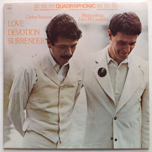 Carlos Santana & John McLaughlin : Love Devotion Surrender (LP, Album, Quad, Ter)
