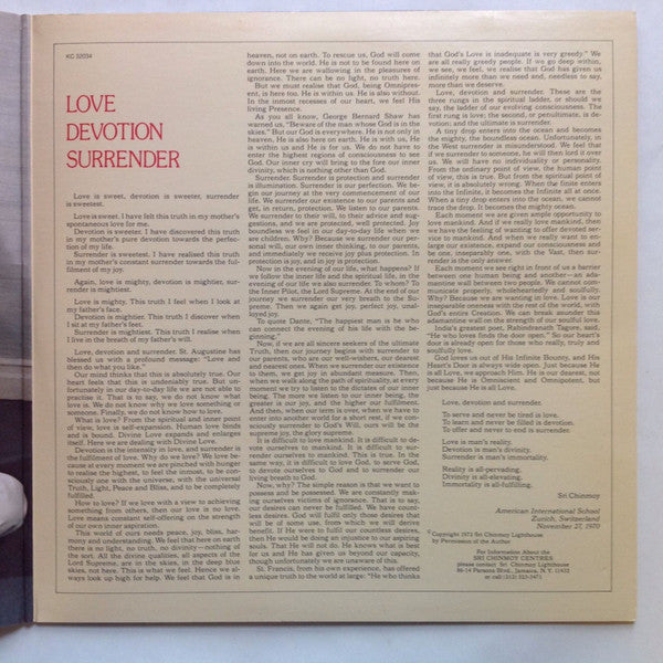Carlos Santana & John McLaughlin : Love Devotion Surrender (LP, Album, Quad, Ter)