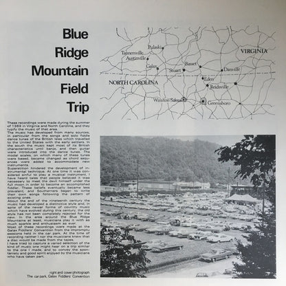 Various : Blue Ridge Mountain Field Trip (LP, Album, Bei)
