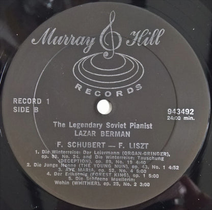Lazar Berman : The Legendary Soviet Pianist Lazar Berman (4xLP, Comp)