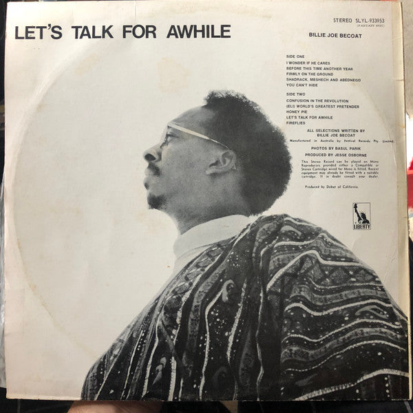 Billie Joe Becoat : Let's Talk For Awhile (LP, Album)
