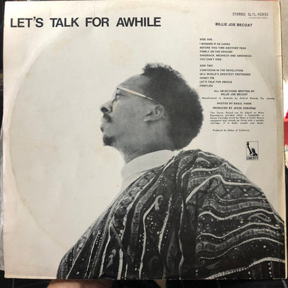 Billie Joe Becoat : Let's Talk For Awhile (LP, Album)