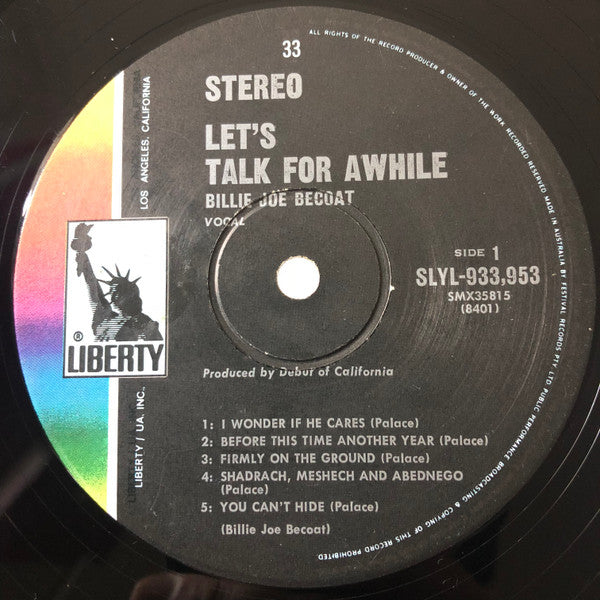 Billie Joe Becoat : Let's Talk For Awhile (LP, Album)