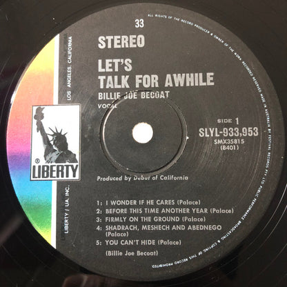 Billie Joe Becoat : Let's Talk For Awhile (LP, Album)
