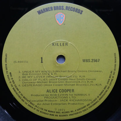 Alice Cooper : Killer (LP, Album, Gat)