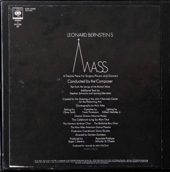 Leonard Bernstein : Mass (Box + 2xLP, Album)