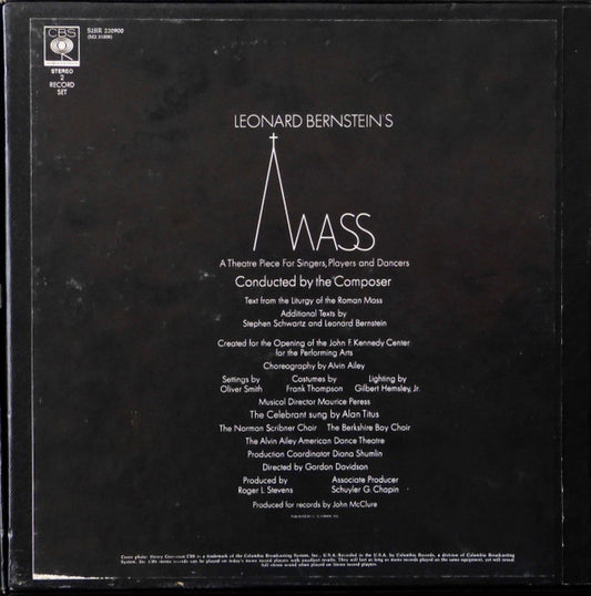 Leonard Bernstein : Mass (Box + 2xLP, Album)