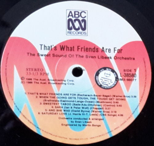 Sven Libaek And His Orchestra : That's What Friends Are For (LP, Album)