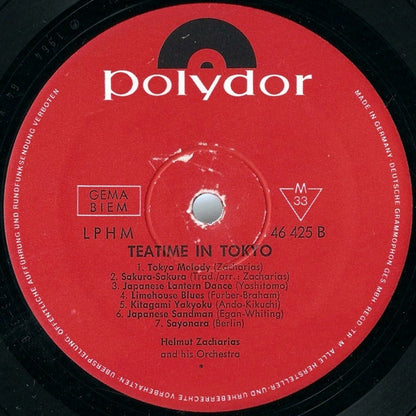 Helmut Zacharias And His Orchestra : Tea Time In Tokyo (LP, Album)
