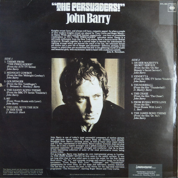 John Barry : Theme From The Persuaders! (LP, Comp, Mono)