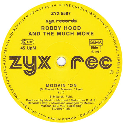 Robby Hood And The Much More : Moovin' On (12")