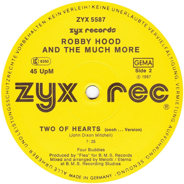 Robby Hood And The Much More : Moovin' On (12")