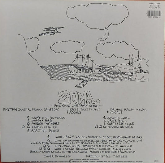 Neil Young With  Crazy Horse : Zuma (LP, Album, RE)