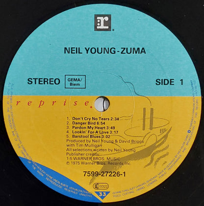 Neil Young With  Crazy Horse : Zuma (LP, Album, RE)