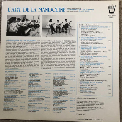 Mandolins L'Orchestre De L'Estudiantina De I'lle De France : L'Art De La Mandoline (LP)