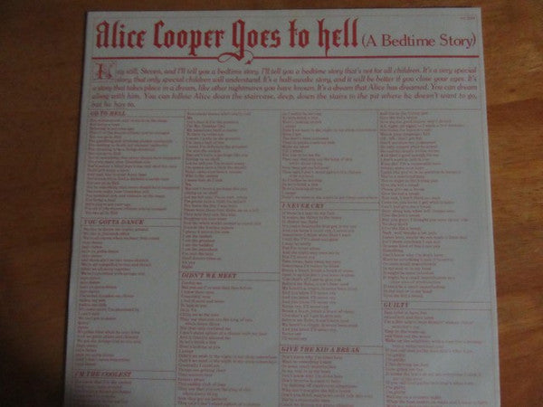 Alice Cooper (2) : Alice Cooper Goes To Hell (LP, Album)
