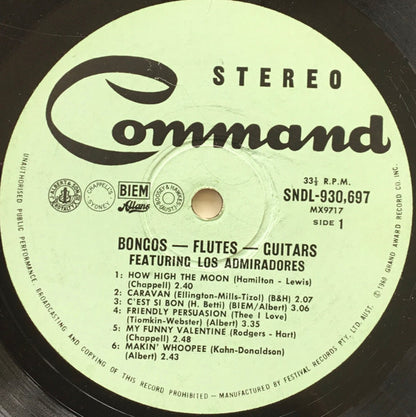 Los Admiradores : Bongos, Flutes, Guitars (LP, Album)