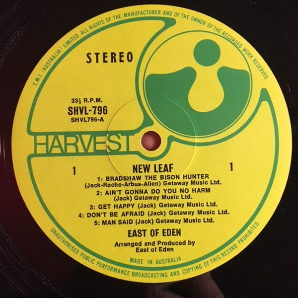 East Of Eden (2) : New Leaf (LP, Album)