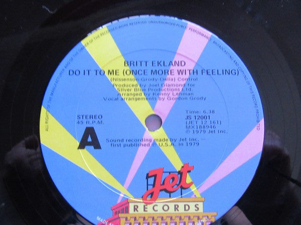 Britt Ekland : Do It To Me (Once More With Feeling) (12", Single)