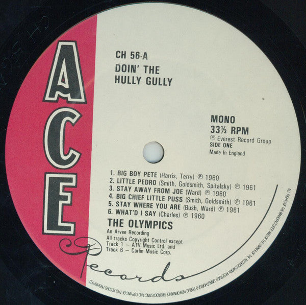 The Olympics : Doin' The Hully Gully (LP, Comp, Mono)