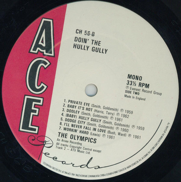 The Olympics : Doin' The Hully Gully (LP, Comp, Mono)